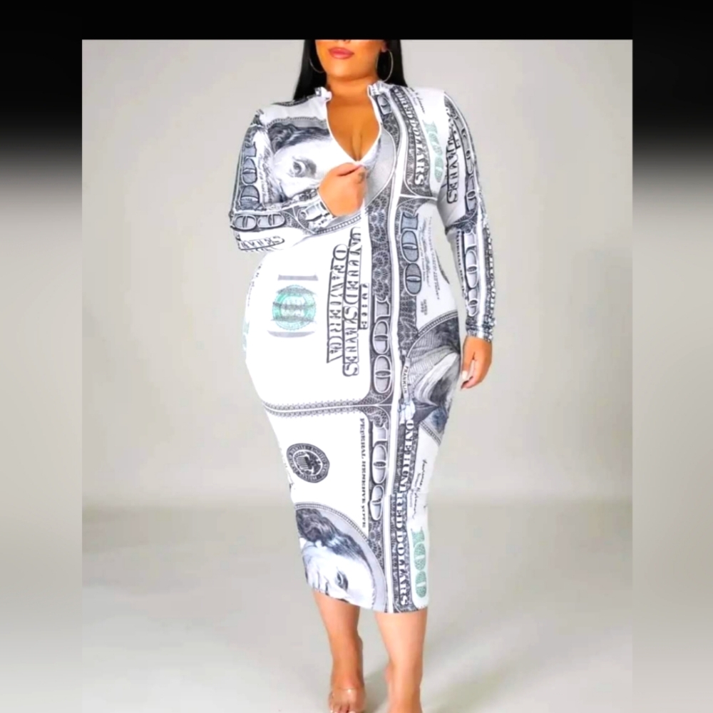New!🤑$Money dress- #luckydress #Men ALL pause😉😜🤩! #manmagnate dress💋